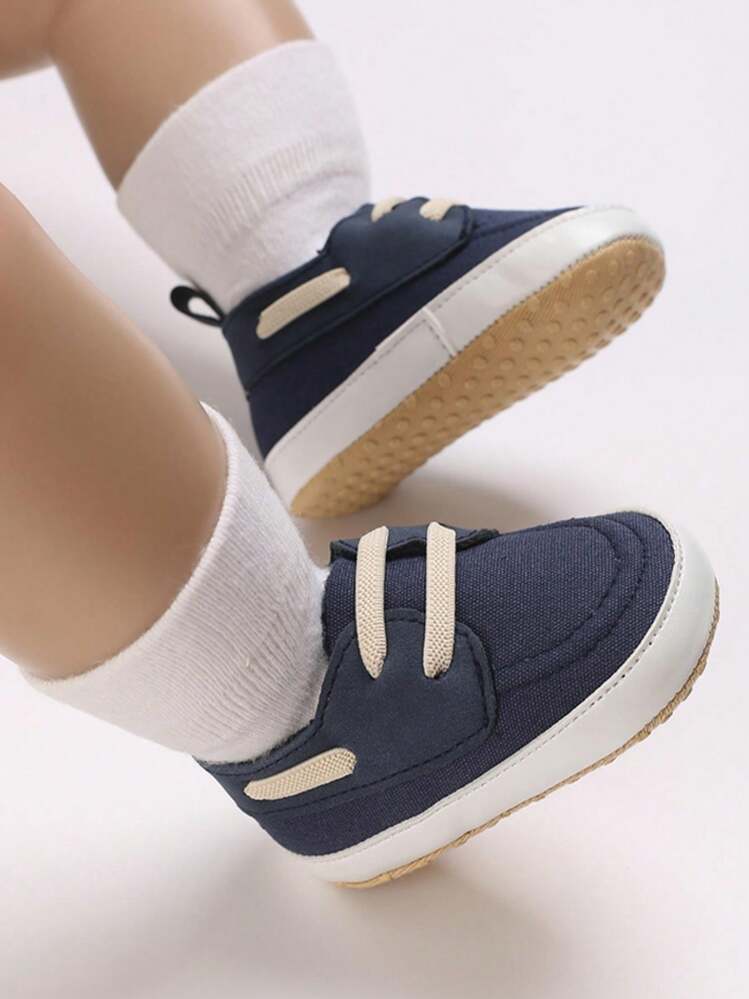 Sapatos Esportivos De Corte Baixo Respiráveis E Antiderrapantes Para Meninos Com Idade Entre 0-1 Ano - Azul - Visão 1