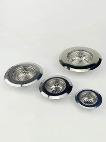 1pc Stainless Steel Kitchen Sink Strainer With Diameter 4.52/3.54/2.87/2.08 Inch, Perfect For Most Kitchen Sinks And Garbage Disposal Units