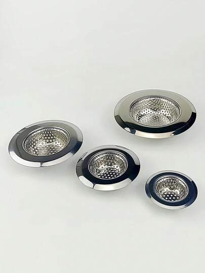 1个不锈钢厨房水槽滤网，直径可选4.52/3.54/2.87/2.08英寸，适用于大多数厨房水槽和垃圾处理器。厨房用品 厨房配件 厨房工具