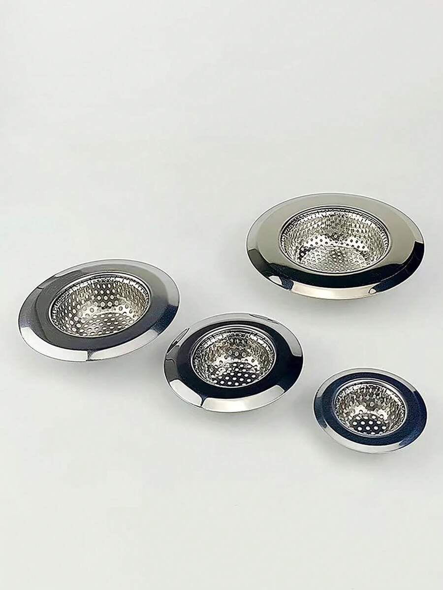 1pc Stainless Steel Kitchen Sink Strainer With Diameter 4.52/3.54/2.87/2.08 Inch, Perfect For Most Kitchen Sinks And Garbage Disposal Units