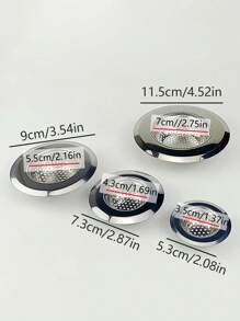 1pc Stainless Steel Kitchen Sink Strainer With Diameter 4.52/3.54/2.87/2.08 Inch, Perfect For Most Kitchen Sinks And Garbage Disposal Units