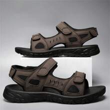 Sandalias para hombres, sandalias casuales para interiores/exteriores, sandalias de verano para hombres, sandalias cruzadas para hombres con suela gruesa, suave y cómoda, con correa ajustable de , tallas grandes para hombres, sandalias deportivas de verano para hombres, sandalias para mujeres, sandalias de senderismo para hombres, zapatos de agua, tallas del 39 al 47 - Marrón - Ver 5