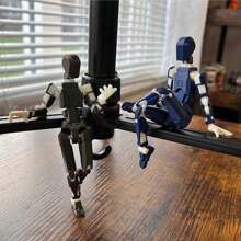 T13 Action Figures - Multi-Jointed Movable Robot,3D Printed Mannequin - PVC Model - Desktop Decorations For Action Figures For Game Lovers(Need To Assemble By Yourself) - Purple - View 6