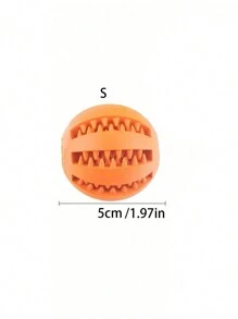 1pc Random Color Pet Toy, Dog Treat Dispensing Ball, Chew Toy For Puzzles And Boredom Relief, Teeth Cleaning Watermelon Ball