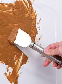 1 Miếng Thép không gỉ Đa dụng Xẻng cái cạp , Đa dụng Dụng cụ Cạo sạch Phòng bếp Tủ lạnh Gạch men sứ Xẻng Sàn nhà Làm đẹp Đường may Ly Keo dính Để loại bỏ Xẻng Đối với , Đối với Phòng bếp , Sàn nhà , Ly Và - Bạc - Xem 4