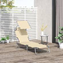 Outsunny Outdoor Chairs - Beige - View 1