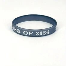 12 Piezas Pulsera De Silicona Para Felicitar A Los Estudiantes En La Celebración De La Temporada De Graduación De La Clase Del Campus De 2024 - 12 Uds. - Ver 6