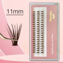 Summer Colored Eyelash Brown 20D Cluster DIY Eyelashes Individual Volume False Eyelash 60 Clusters 9-14mm Softer Faux Mink Lashes Lash Clusters,Eye Lash Clusters,Individual Eyelashes,Lashes,Fake Lashes - Brown - View 6