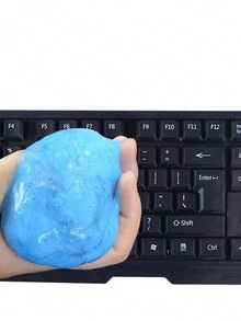 1pc Multi-Functional Crystal Cleaning Gel For Keyboard Cleaning And Dust Removal - Blue - View 1
