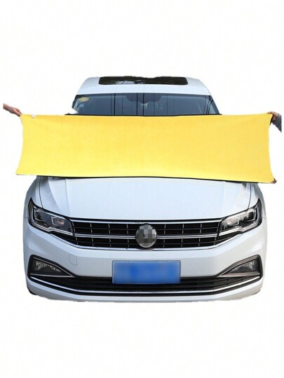 1pc Coral Fleece Car Wash Towel 60*160cm Large Size Double-Sided Thickened Absorbent Car Cleaning Cloth