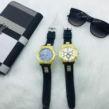 Reloj Cronografo con Extensible de Silicona - Negro - Ver 7