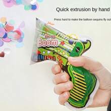 Inflatable Confetti Launcher, Birthday Graduation Ceremony Holiday Atmosphere Props Party Confetti Cannon Handheld Confetti Blaster - Random Color - View 10