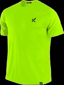 Camisa Dry Fit Esportiva Com Proteção Uv - Verde Limão - Visão 2