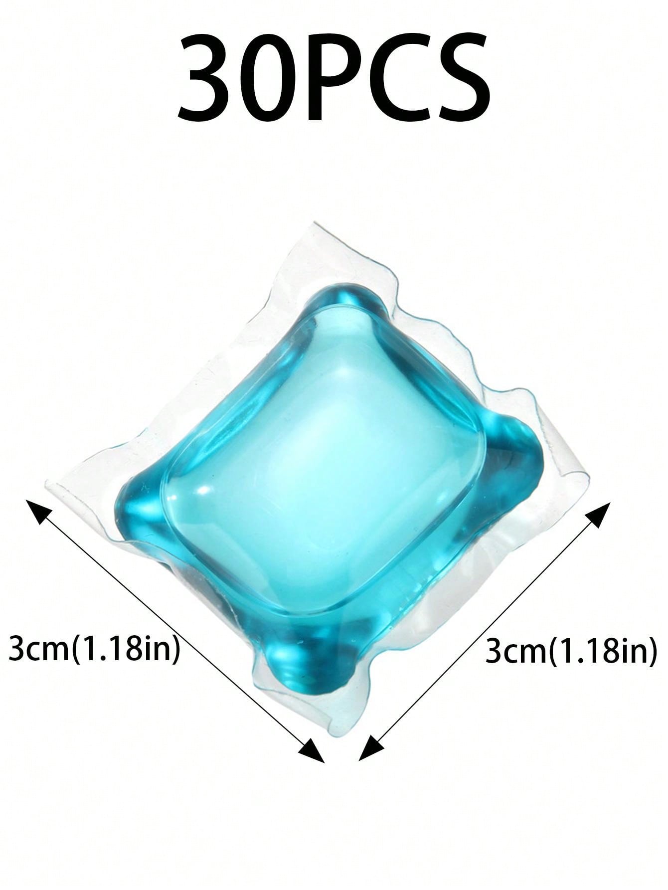 30pcs Single Chamber Laundry Detergent Beads, Cleaning, Softening, And Stain Removing Laundry