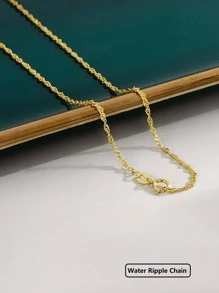 1pc Minimalist Design Layered S925 Sterling Silver Necklace, Delicate Jewelry, Suitable For Daily Wear, Gift - Gold - View 7