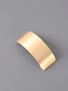 1 chiếc Kẹp tóc bằng kim loại hình chữ nhật, hình bầu dục & hình học có khóa lò xo và lớp sơn bóng sáng bóng thông thường - Nhiều màu - Xem 9