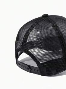 1pc Sunrise Logo Embroidery Baseball Cap Or Sunshade Net Hat With Mt. Fuji Badge Patch Suitable For Daily Wear - Multicolor - View 8