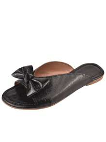 Women Flat Sandals - màu đen - Xem 4