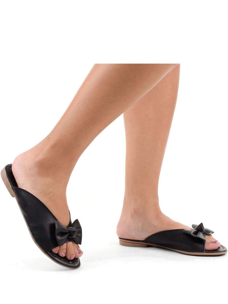 Women Flat Sandals - màu đen - Xem 1