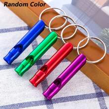 3 pièces Porte-clés Multifonctionnel En Aluminium Survie D'Urgence Sifflet Avec Pour camping , Randonnée Et Extérieur Formation
