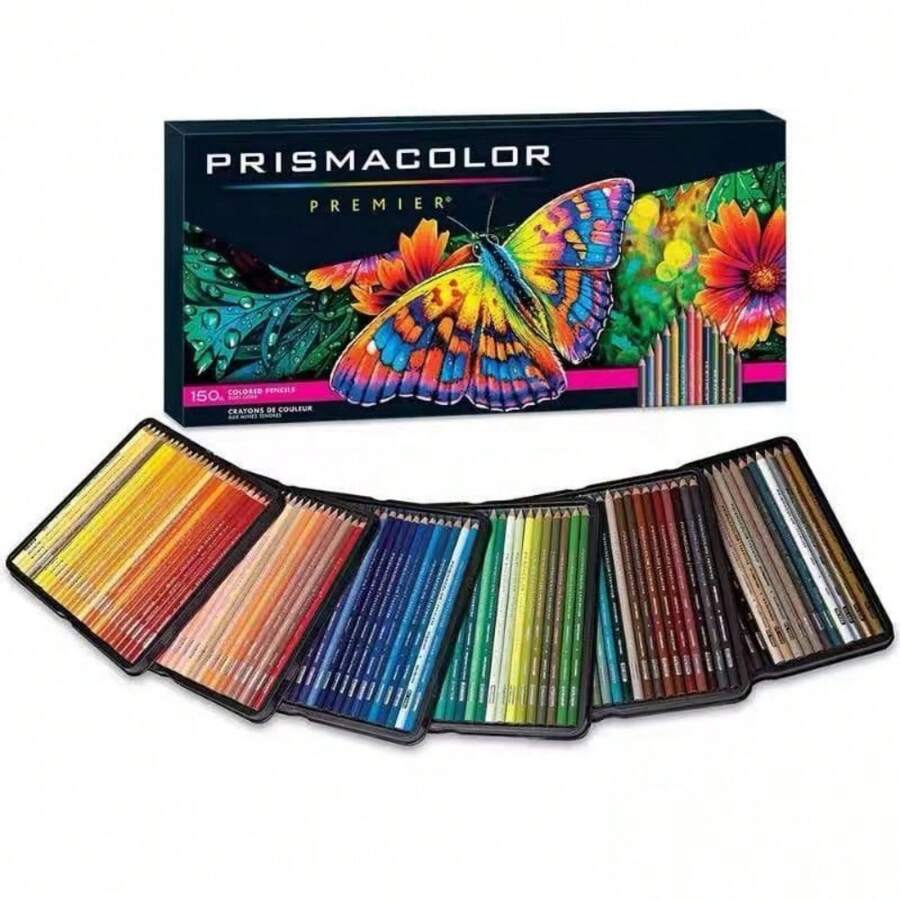 1 Box Of 150-Color Art Colored Pencils, Prismacolor 150 Colored Pencils For Students, Simple And Versatile - 150 Colors - View 1