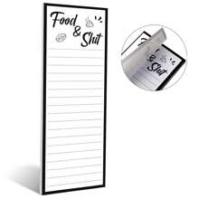 1 件/2/3 件磁性清单记事本趣味购物清单提醒器磁铁冰箱便笺本用于购物和待办事项清单，每本 50 张，3 X 8 英寸 - 彩色 - 查看 4