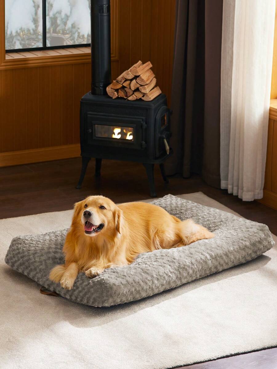 Pet Mattress, Dog Bed For Crate, Washable Deluxe Plush Dog Kennel Bed, AntiSlip Pet Comfy