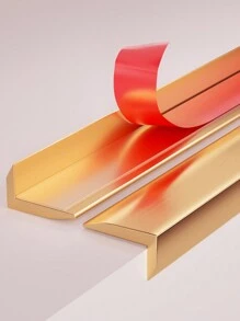 10 miếng/gói 12 inch (305mm) viền gạch nhôm bóc ra và dán, lớp lót gạch tự dính để trang trí góc, viền ốp tường bếp trang trí màu vàng bóng, nhãn dán, decal dán tường, decal vinyl trang trí nhà cửa, vật dụng trang trí mùa xuân làm mới ngôi nhà của bạn, nhãn dán trang trí Rama - Vàng - Xem 4