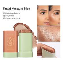 Cream Contour Stick, Bronzer Stick Facial Contouring Stick,Long Lasting Highlight Contour Makeup,Buildable Face Bronzer Face Shaping - 01,溫暖的光芒 - 查看 6