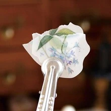 1 包 30 张复古花卉美学贴纸、装饰拼贴工艺材料、个性化剪贴簿规划艺术用品、节日礼物（6 种随机款式） - 黃色 - 查看 10