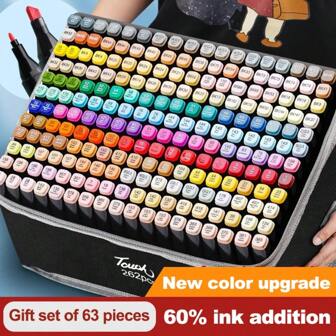 Christmas Decoration 12 To 268 Colors Alcohol Marker Pens Bright Permanent For Coloring Art Markers , Adults Coloring Book Wide Chisel,/ Day/Christmas Gift,Coloring Pens,Ohuhu Marker,Graphic Markers,Back To School