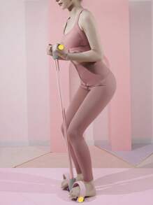 peipo 1 件瑜伽阻力带健身配件 - 粉色 - 查看 9