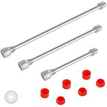 3Pcs Paint Sprayer Extension Rod 20/30/38cm Aluminum Airless Paint Sprayer Tip Extension Wand Durable Paint Sprayer Tool Extension Pole For Most Airless Paint Sprayers - Silver - View 8