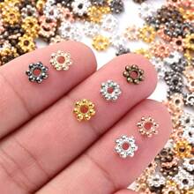 200pcs/Set 6mm Flower Spacer Bead Golden CCB Snowflake Loose Spacer Beads For Jewelry Making DIY Bracelet Supplies - Snowflake - View 7
