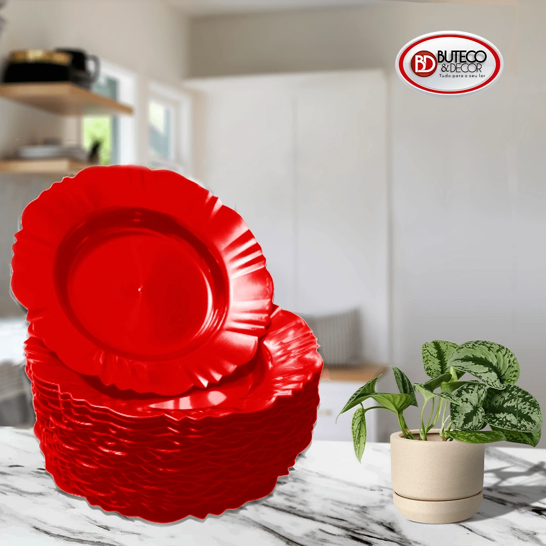 Plates - สีแดง - ดู 1