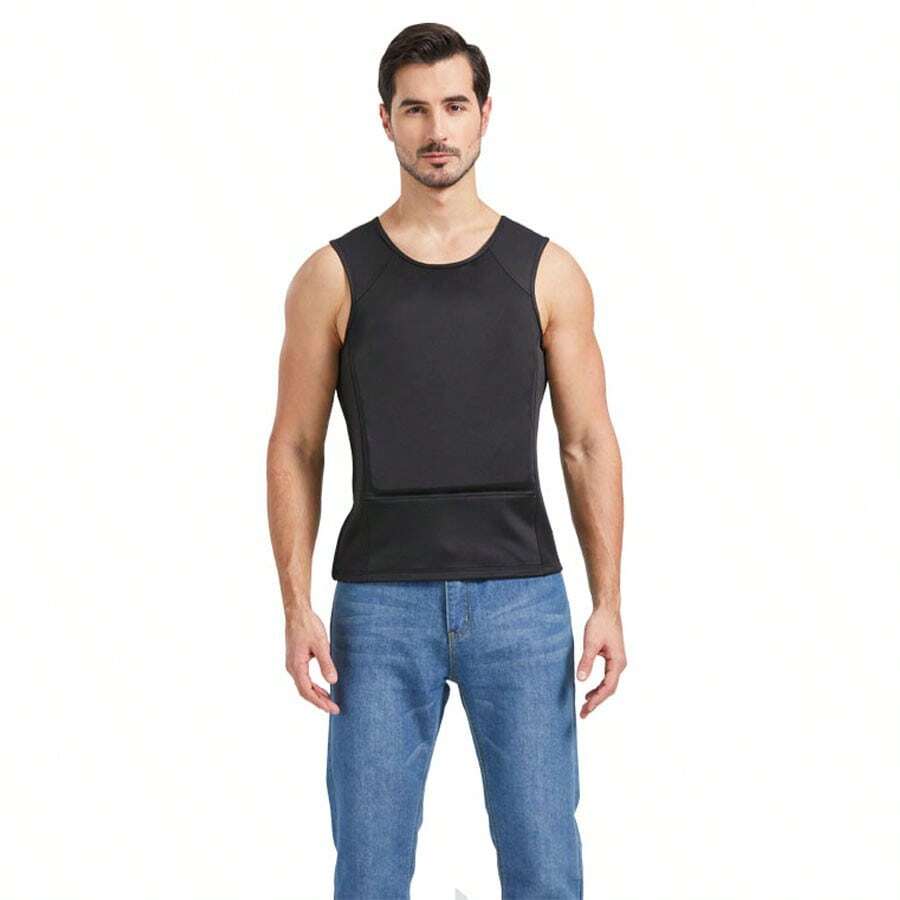 Đàn hồi Áo vest - màu đen - Xem 1