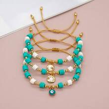 1 Miếng Phong cách Bohemian Đất sét polymer Vòng tay Dopamine Vòng tay Toàn trận Thời trang Đối với phụ nữ Mặc hàng ngày - Đầy màu sắc - Xem 5