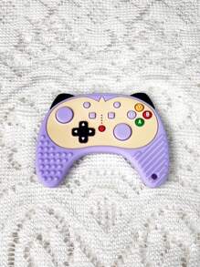 1pc Hand-Sized Silicone Game Machine Shaped Teether, Perfect Sensory Toy For Baby's Teething - Purple - View 8