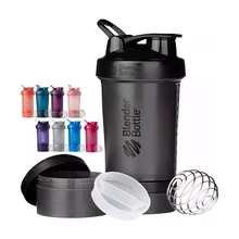 Bottle Gym Sports Bottle Prostak22 Shaker Bottle With Pill Box Included And 2 Compartments For Protein Duo Pack Black Color 2 Pieces - Black - View 2