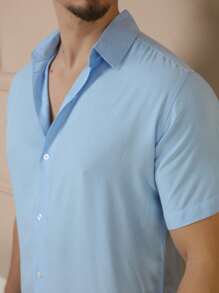 Men Shirts - Màu xanh nhạt - Xem 7