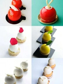 1pc 3D Ball Shape Silicone Mold For Baking Non-Stick Easy Release White Sphere Baking Mold For Mousse Cake Fondant Sugarcraft Dessert Pastry Tools