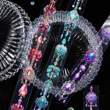 have a good day 1捲20mm*2m每色彩色寶石圖案寵物反光膠帶,用於剪貼簿、日記、diy藝術手工藝和星星照片的裝飾性膠帶 - 薄荷綠 - 查看 6