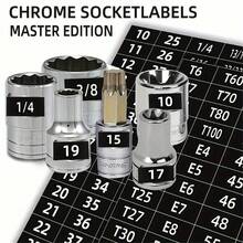 1 Set Toolbox Classification Label Wrench Socket Set Identification Sticker Mark Differentiation Waterproof Sticker - Multicolor - View 5