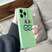 1 Miếng Chất lỏng silicon Lớp kép Sang trọng Vải Chống sốc Thẻ tín dụng DIY Ốp lưng & bao da điện thoại Tương thích với Apple 15promax , Samsung A14 , Redmi , - màu xanh lá - Xem 7