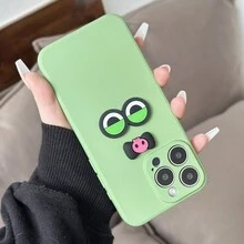 1 Miếng Chất lỏng silicon Lớp kép Sang trọng Vải Chống sốc Thẻ tín dụng DIY Ốp lưng & bao da điện thoại Tương thích với Apple 15promax , Samsung A14 , Redmi , - màu xanh lá - Xem 4