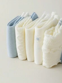 5對女性可愛網布透氣休閒薄短襪,萬能款 - 彩色 - 查看 9