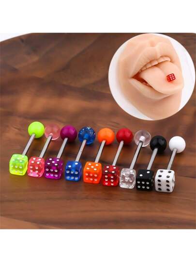 Dice tongue piercing outlet