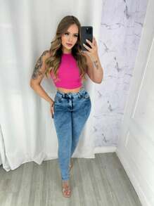 Women Jeans - Light Wash - View 2