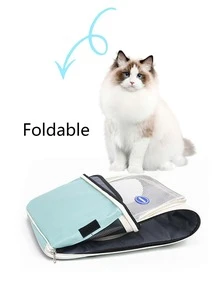 1pc Transparent Pet Carrier Backpack With Large Capacity For Cats, Dual Shoulder Straps - White - View 6