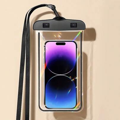 夜光 防水 スマホケース 透明 バッグ スイミング ドリフト サポート タッチ スクリーン 認証
